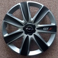 Тасове Opel 13 цола GTX Silver Black