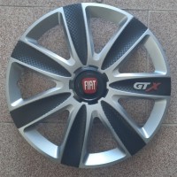Тасове Fiat 15 цола GTX Silver Black A