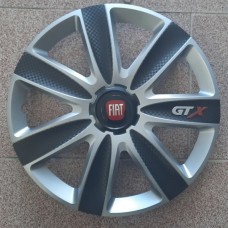 Тасове Fiat 15 цола GTX Silver Black A