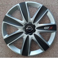 Тасове Opel 15 цола GTX Silver Black