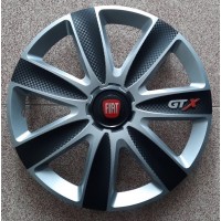 Тасове Fiat 16 цола GTX Silver Black A