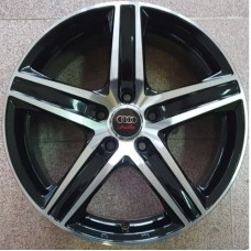 Лята джанта Audi A 16 цола 610 Black/Silver 5x108x63.4