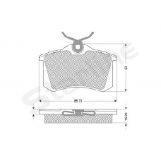 Накладки задни 1K0698451J Starline Накладки задни 1K0698451J Starline