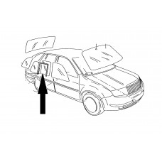Стъкло врата задно дясно подвижно бяло Fabia I Combi Стъкло врата задно дясно подвижно бяло Fabia I Combi