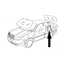 Стъкло врата задно ляво подвижно бяло Fabia I Hatchback Sedan Стъкло врата задно ляво подвижно бяло Fabia I Hatchback Sedan